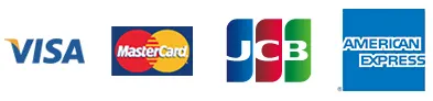 クレジット決済(VISA、MASTER、JCB、AMEX)